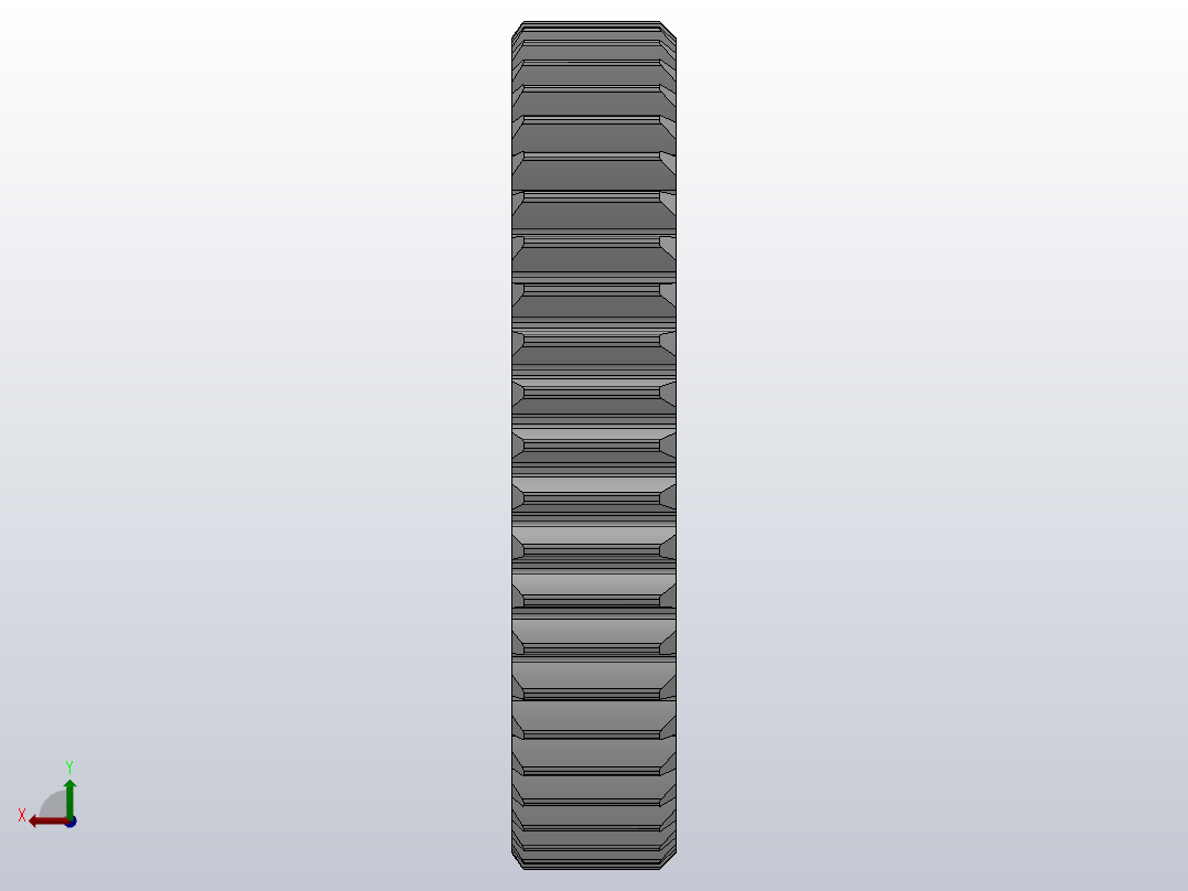 标准型模数2.5直齿轮压力角20°_GSFHC-2.5-50-25-dc20-A后视图