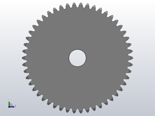 标准型模数2.5直齿轮压力角20°_GSFHC-2.5-50-25-dc20-A左视缩略图