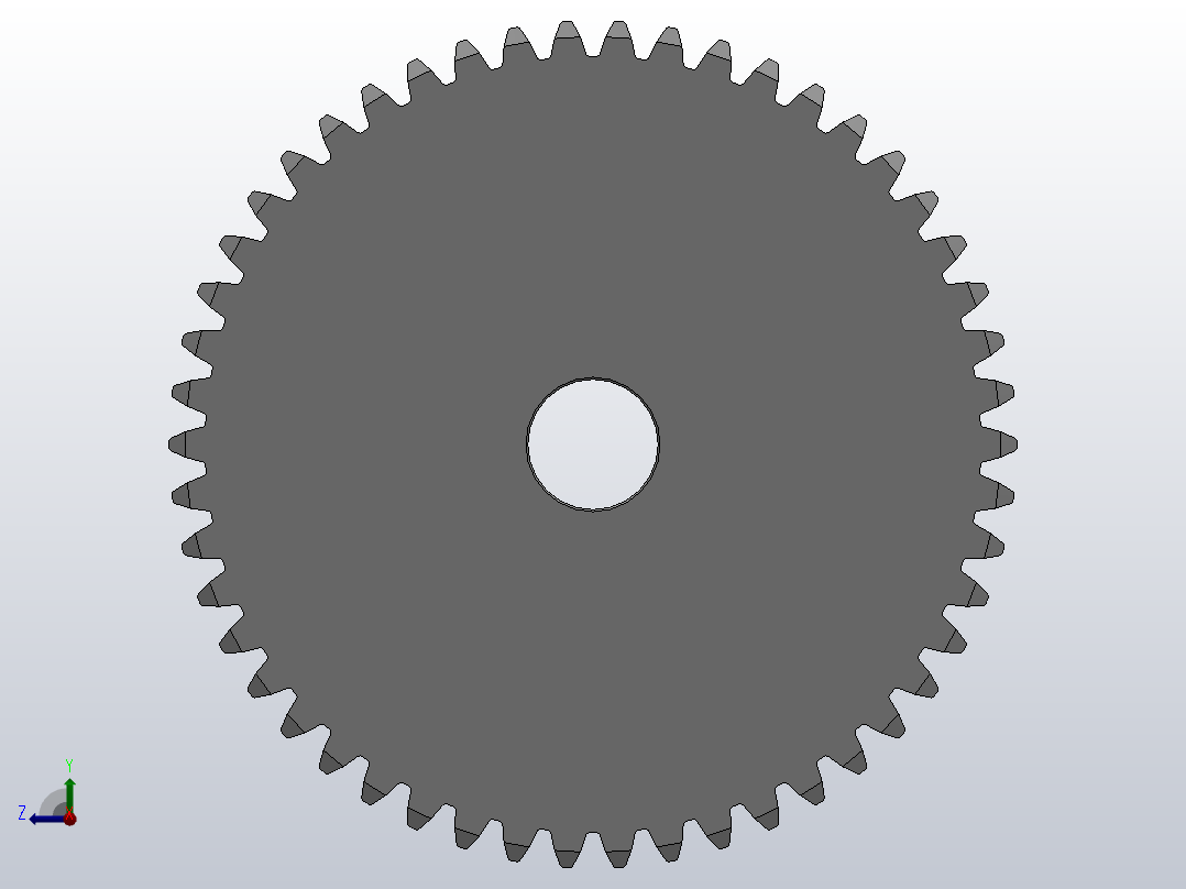 标准型模数2.5直齿轮压力角20°_GSFHC-2.5-50-25-dc20-A右视图