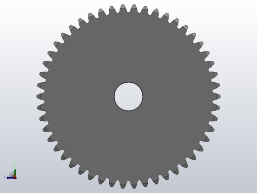 标准型模数2.5直齿轮压力角20°_GSFHC-2.5-50-25-dc20-A右视缩略图