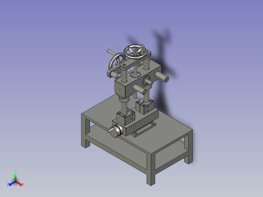 手摇把手生产用折弯装置