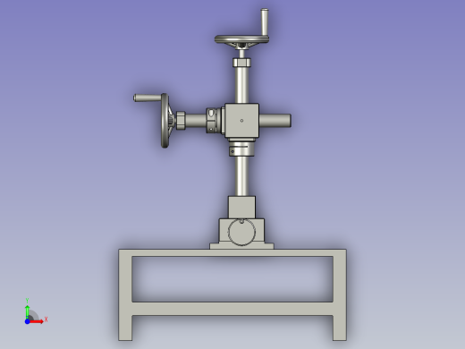 手摇把手生产用折弯装置前视缩略图
