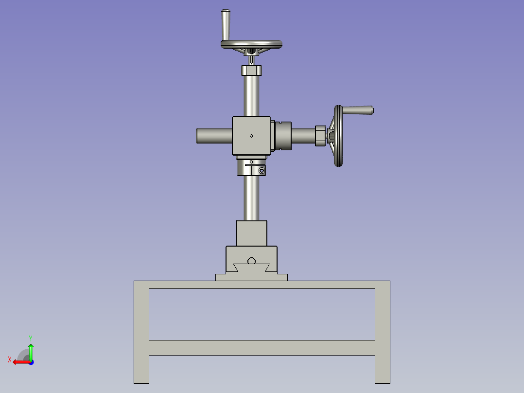 手摇把手生产用折弯装置后视图