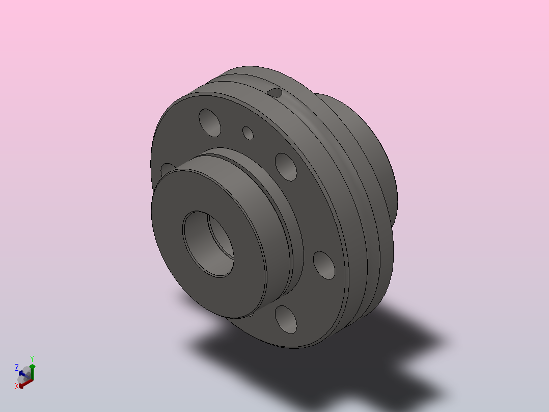 带法兰盘的滚针和双向推力圆柱滚子组合轴承 ZARF型_ZARF 1560主视图