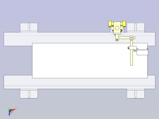 一种读码器安装座3D图纸俯视缩略图