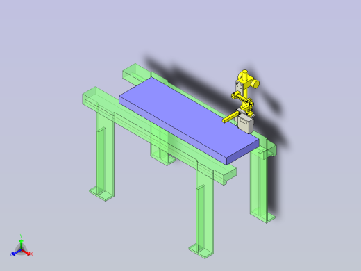 一种读码器安装座3D图纸正等轴测缩略图