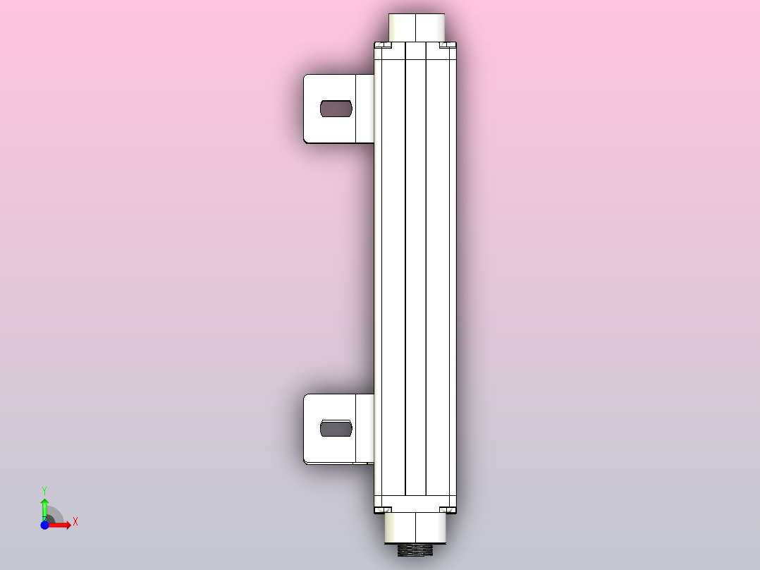 XTN0820（总高：230mm）安全光栅前视图