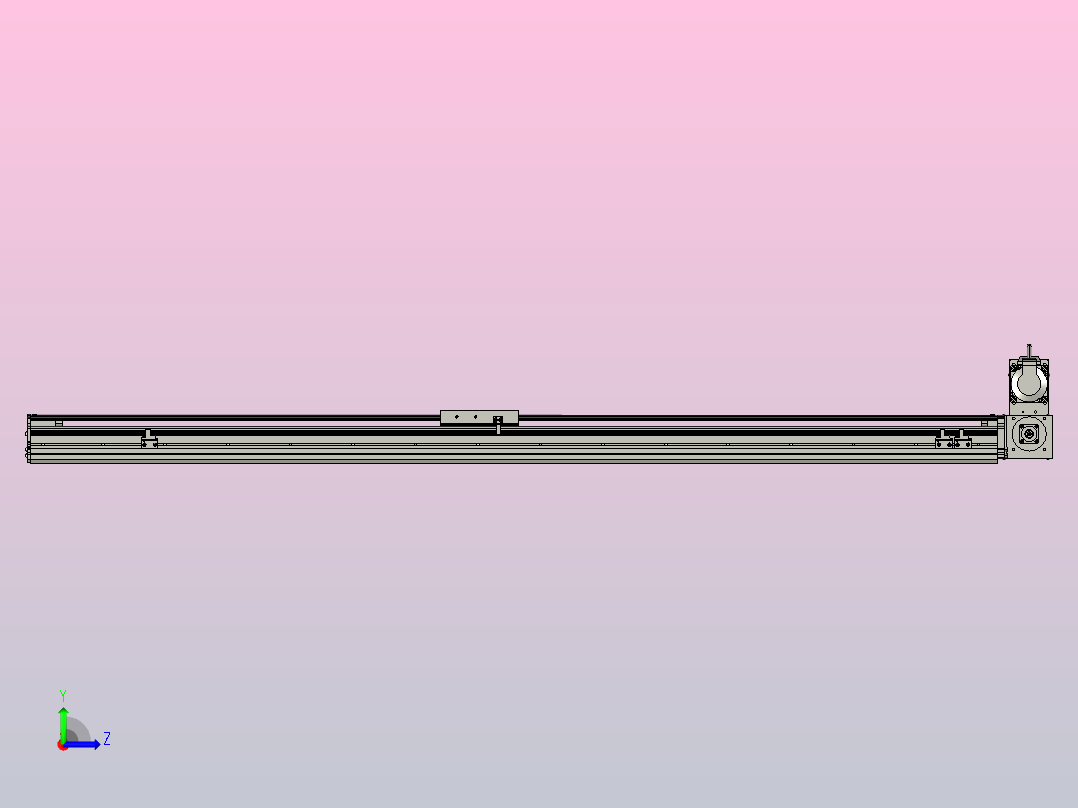 MT120BT半封闭皮带滑台[MT120BT.L100.1300.RU.P40.C3]左视图