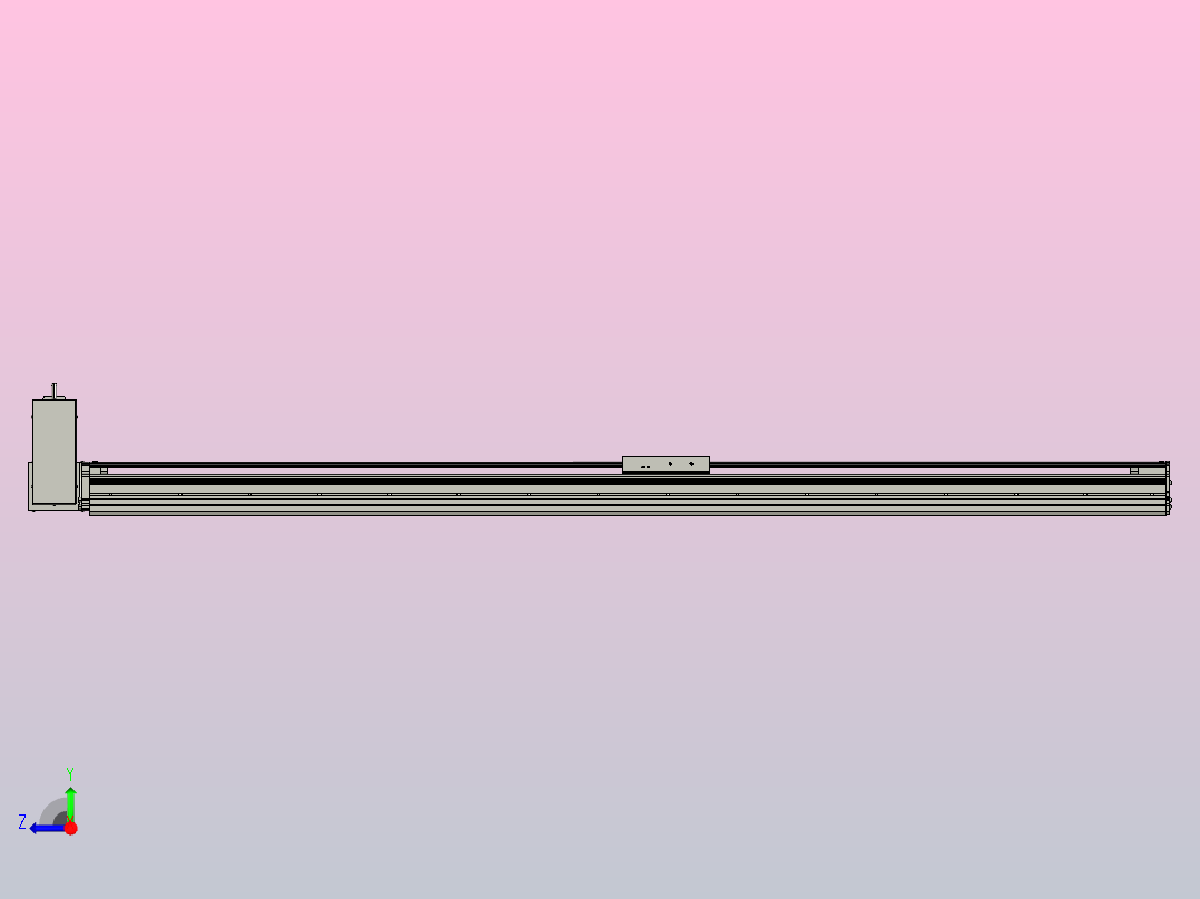 MT120BT半封闭皮带滑台[MT120BT.L100.1300.RU.P40.C3]右视图