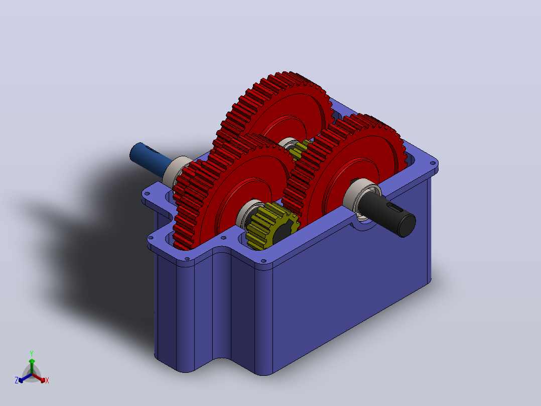 齿轮减速器 (2)主视图