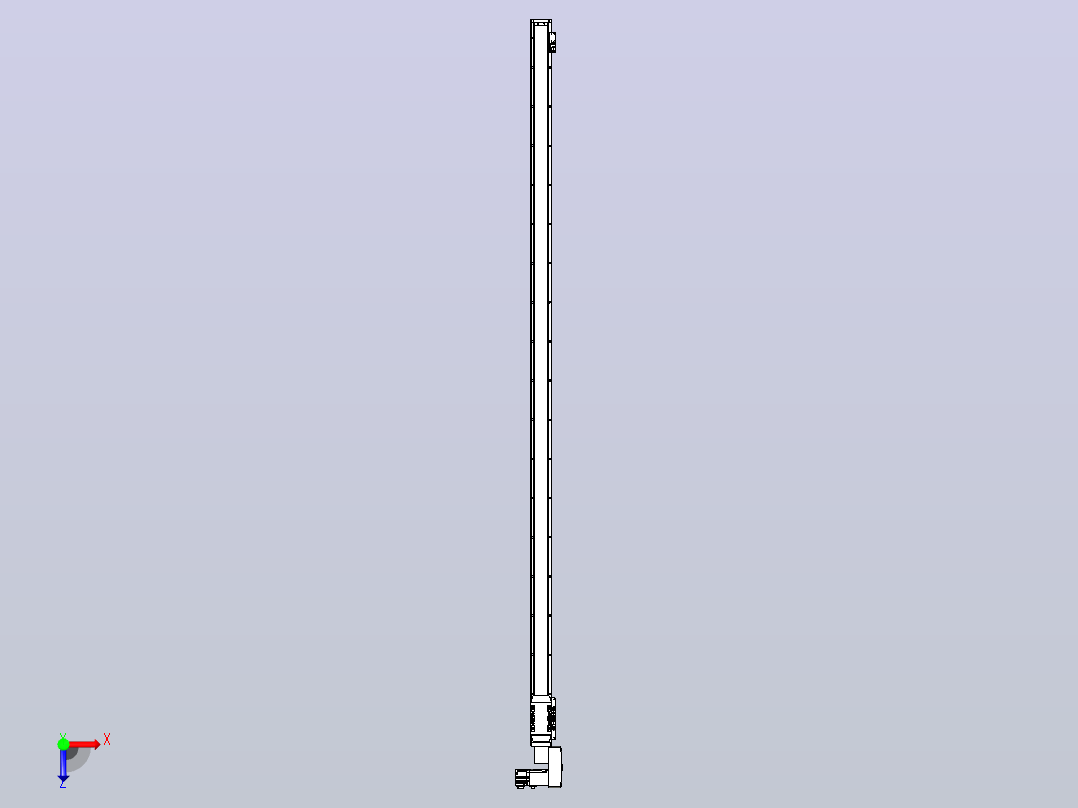 机器人皮带驱动直线轴TPA-GCB-50-P42-L1700-QR-M10-N3俯视图