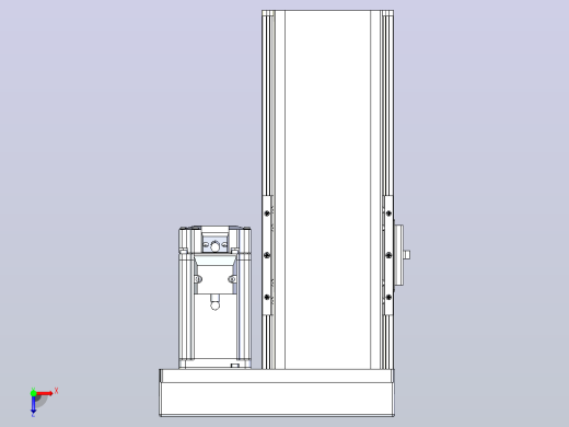 日规模组半封闭丝杆TPA-HNR-110D-1610C-L100-ML-Y-P40-N3俯视缩略图