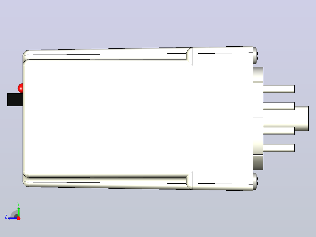 继电器，altntng，120V，DPDT X线W_W_SW，Mac右视图