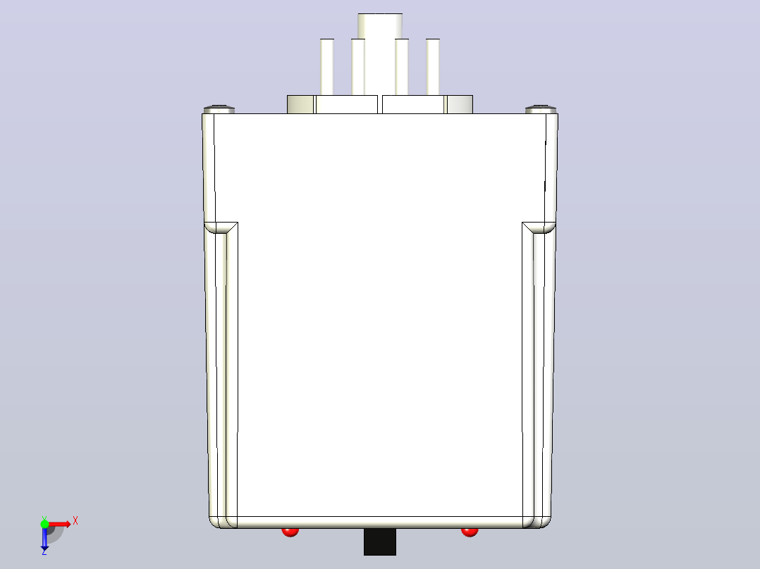 继电器，altntng，120V，DPDT X线W_W_SW，Mac俯视图
