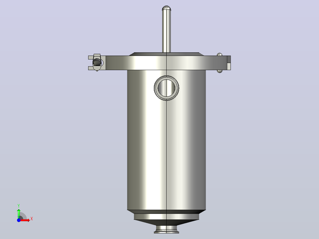 90°卡式过滤器[1539300 0100]前视图