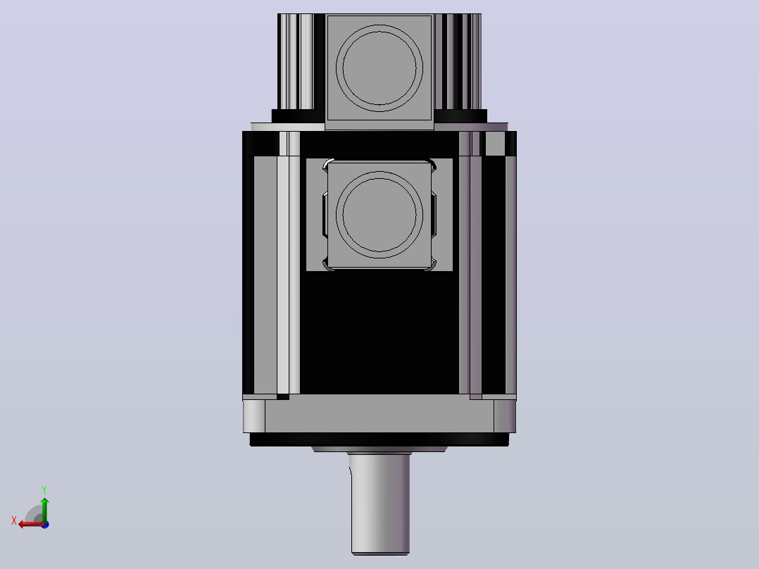 台达电机 ECMA-C11010ES（1000w增量型低惯量无刹车）后视图