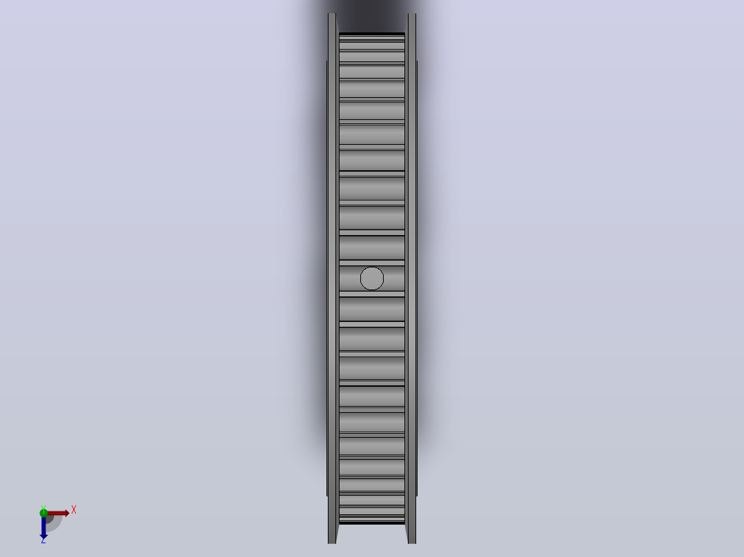 带顶丝圆孔标准型圆弧形齿同步带轮8YU型_S8YUHT-50-15-dt25-A俯视图