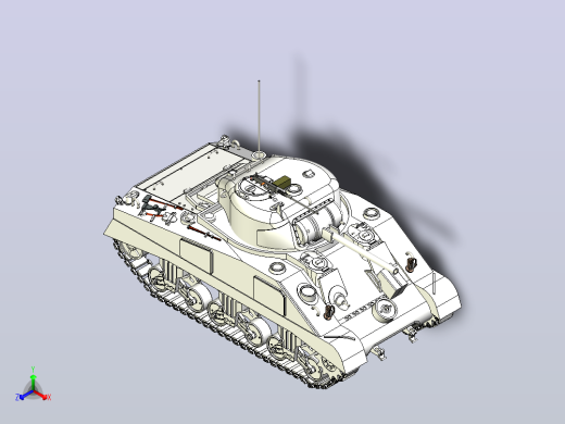 1比30 M4谢尔曼坦克模型