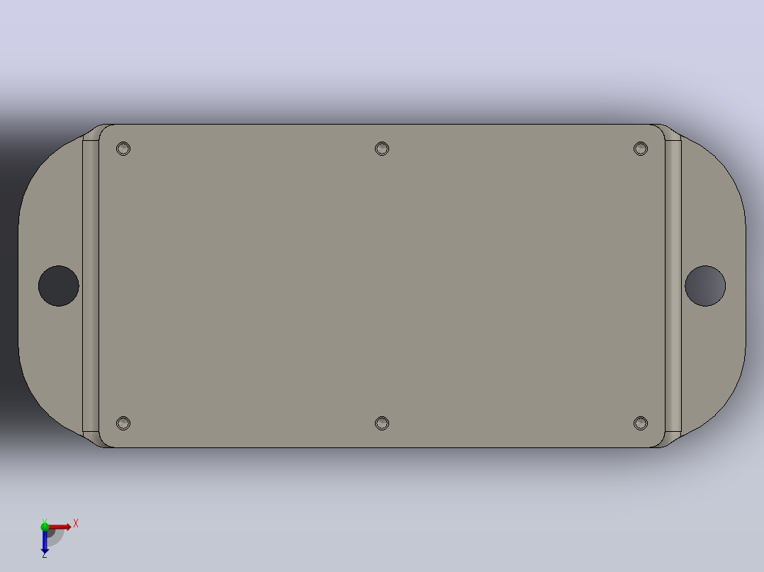 PCB 外壳盒俯视图