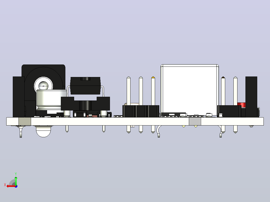Arduino UNO驱动L298型足球机器人小车后视图