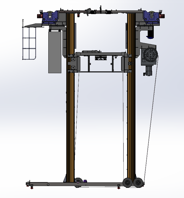 堆垛机（堆垛起重机）sw+cad