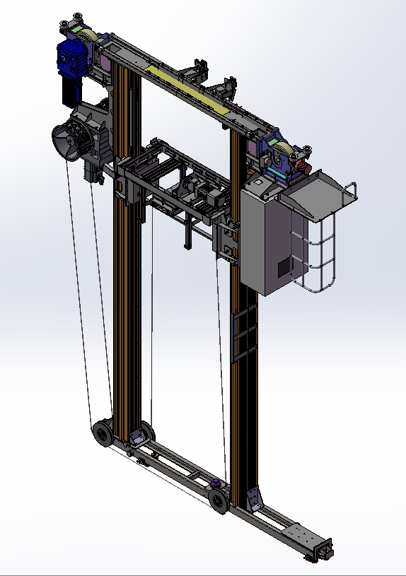 堆垛机（堆垛起重机）sw+cad