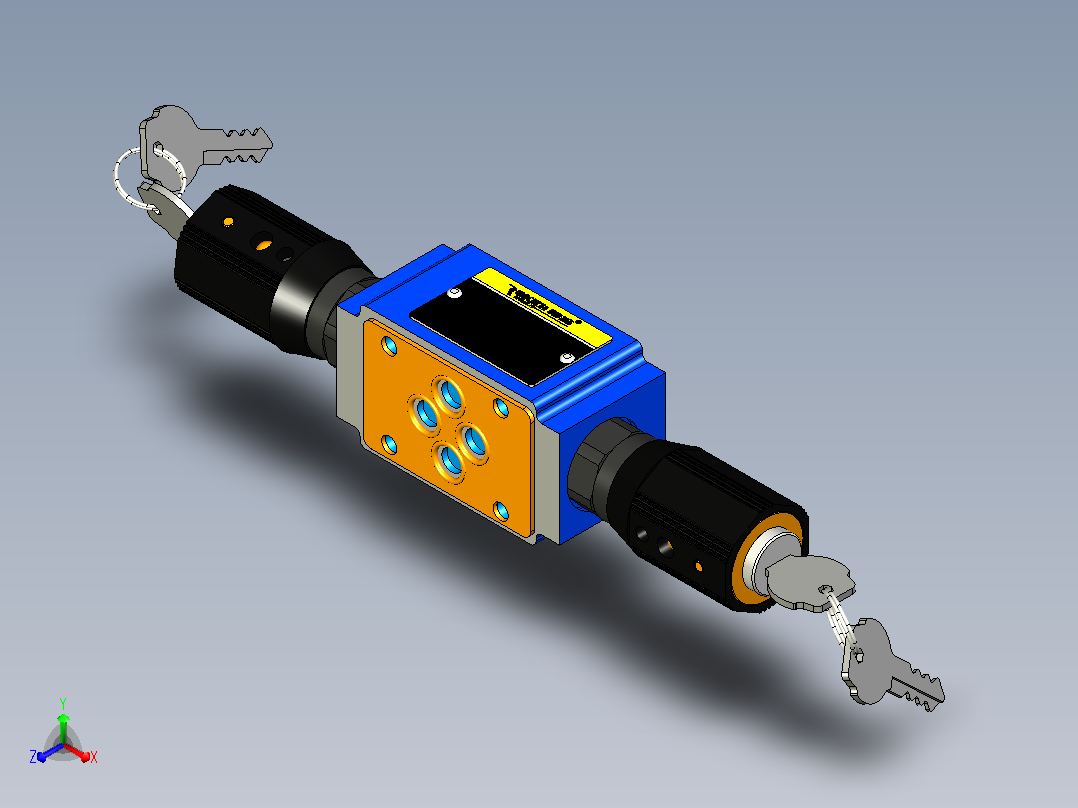 Z2FS6-3-4XJ-S叠加式单向节流阀主视图