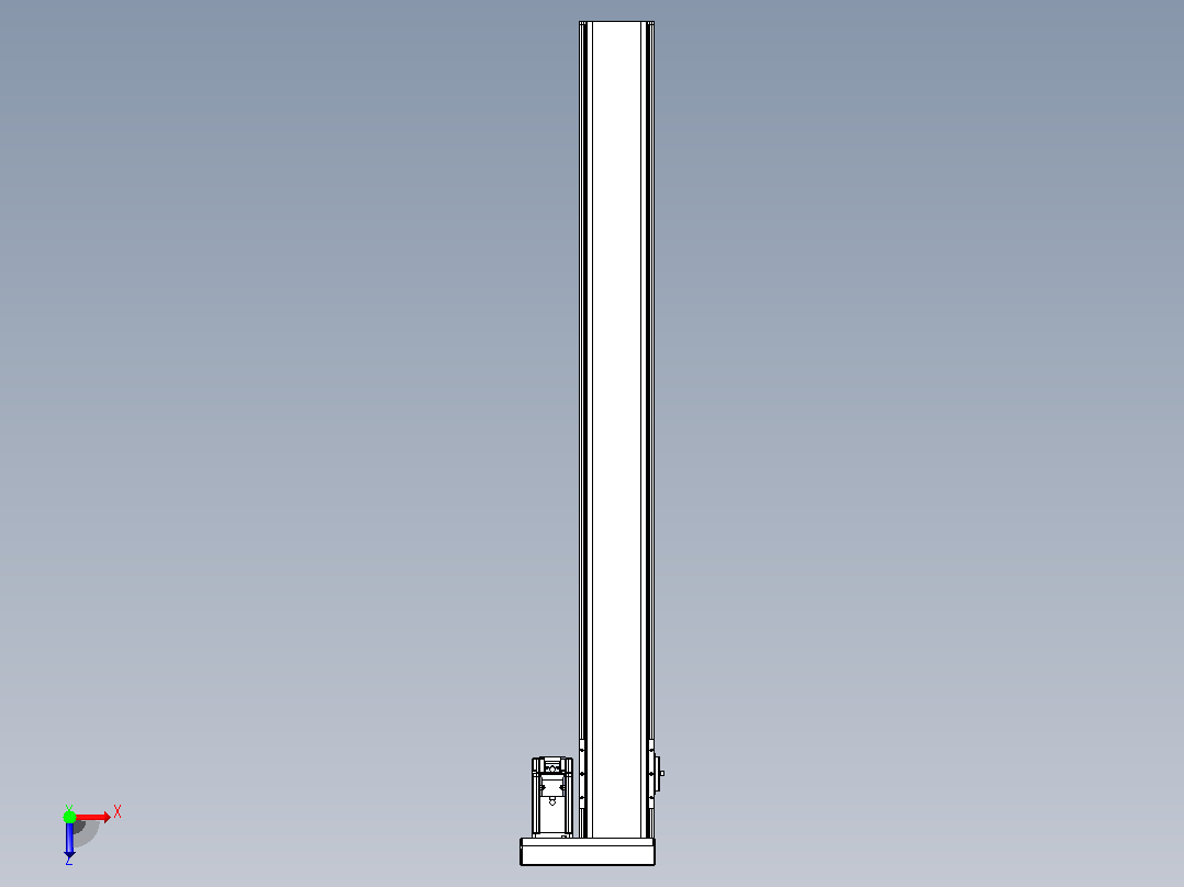 日规模组半封闭丝杆TPA-HNR-110D-1610C-L1000-ML-Y-P40-N3俯视图