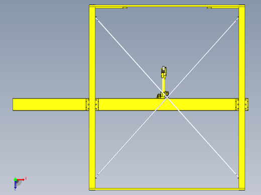 发那科（Fanuc）M16i 龙门机器人3D图纸 STEP格式俯视缩略图