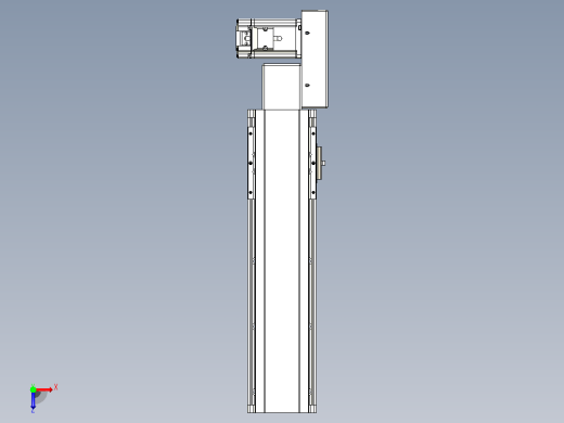 皮带直线轴半封闭可选导轨TPA-HNB-105D-90-L250-ML-C-P20-N3俯视缩略图