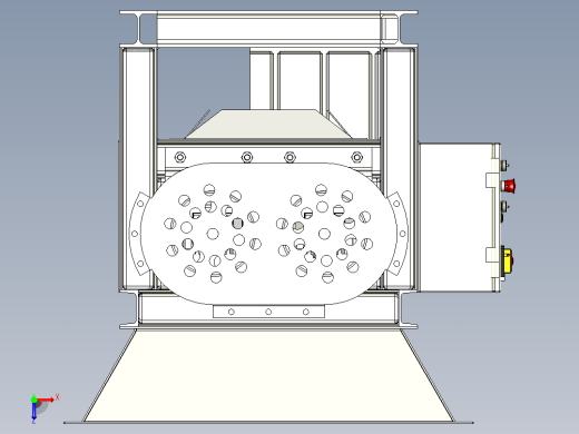 木材粉碎机wood-crusher-1833-模型格式为 stp inventor俯视缩略图