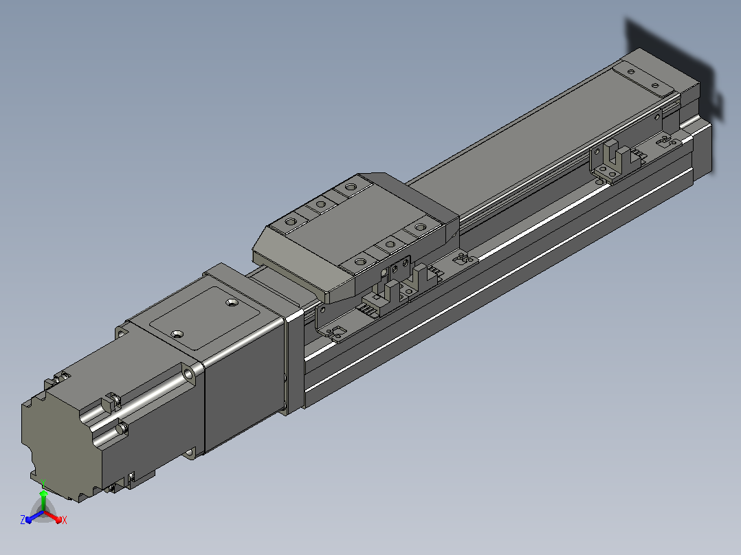 滚珠丝杠直线轴内置导轨TPA-GCR-65-1610C-L150-M-M40-N3主视图