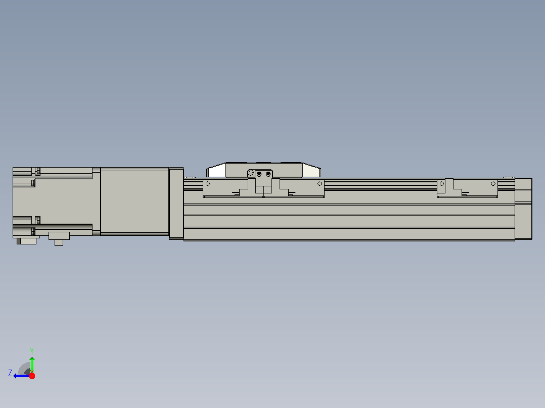 滚珠丝杠直线轴内置导轨TPA-GCR-65-1610C-L150-M-M40-N3右视图