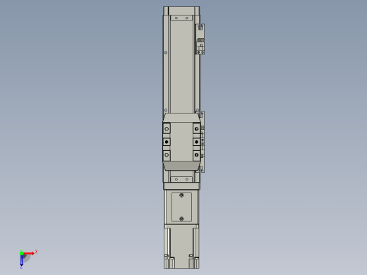 滚珠丝杠直线轴内置导轨TPA-GCR-65-1610C-L150-M-M40-N3俯视缩略图