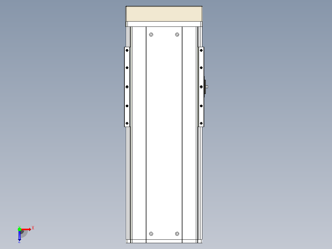 日规模组半封闭丝杆TPA-HNR-220D-3210C-L250-MP-Y-P1K-N3俯视图