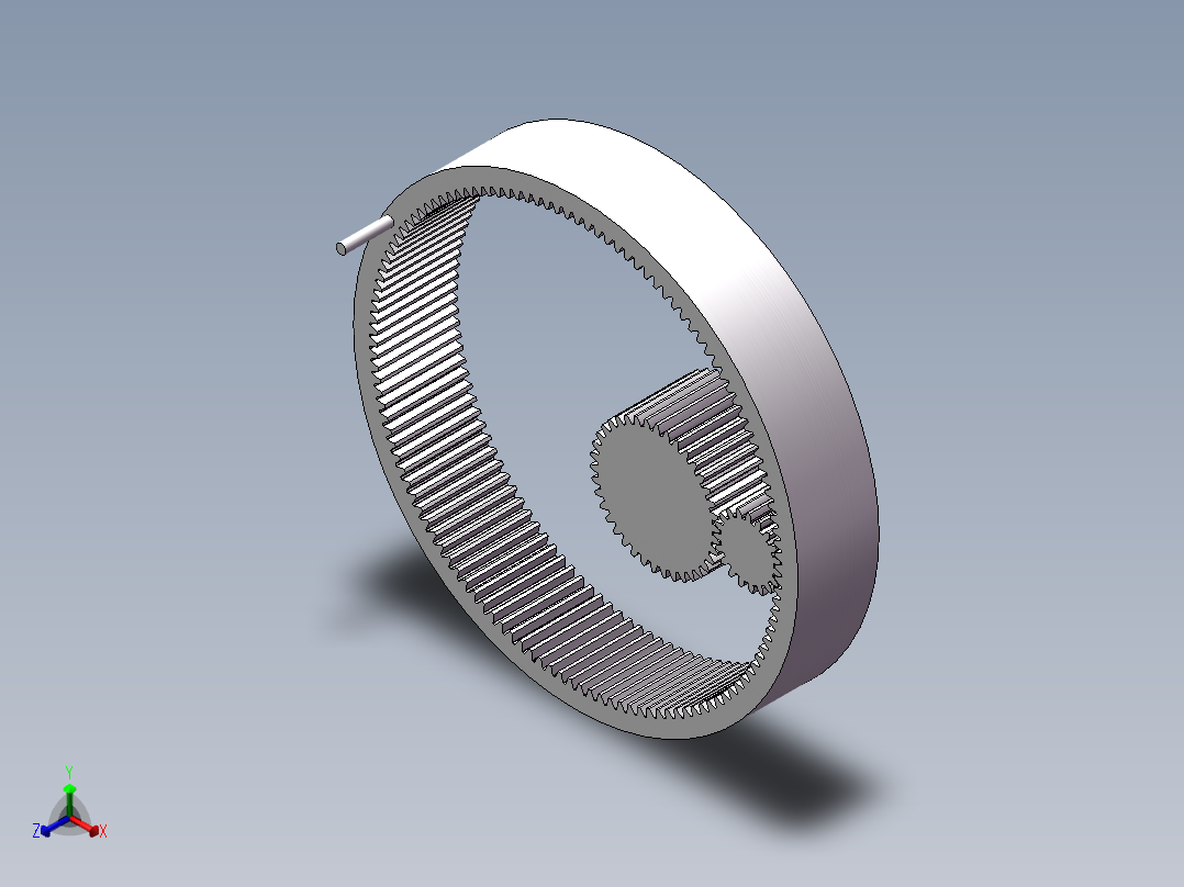 参数化建模 齿轮传动3D模型正等轴测图