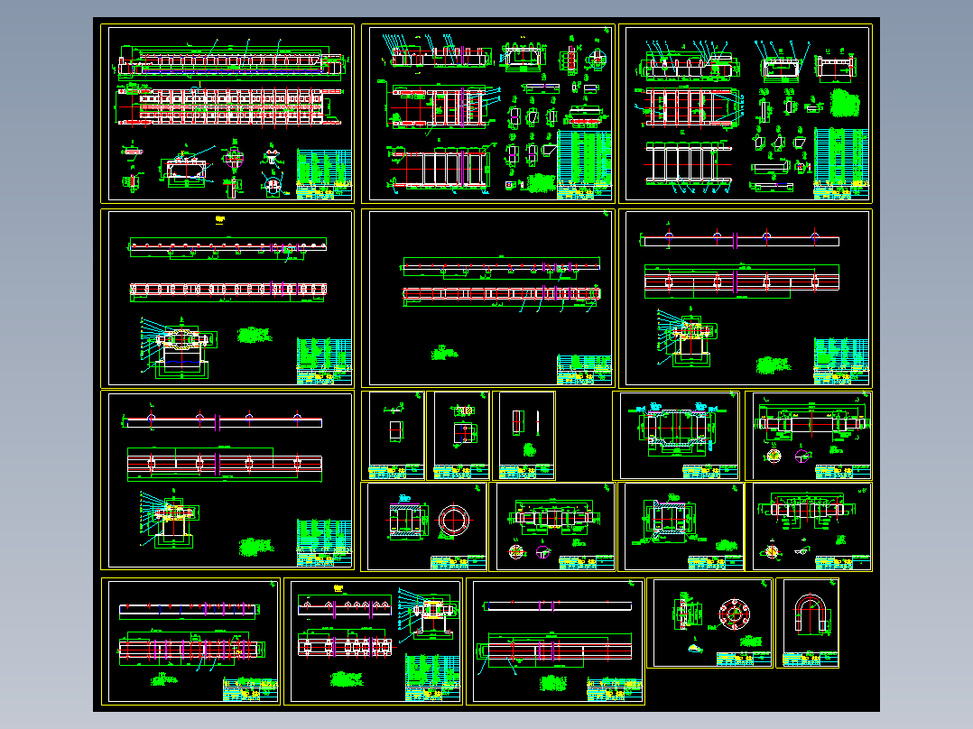 BWJ1500×13014mm　板式　给料机CAD　全套图
