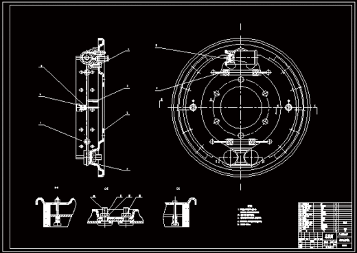 一套完整的汽车鼓式制动器设计（含完整CAD图）缩略图