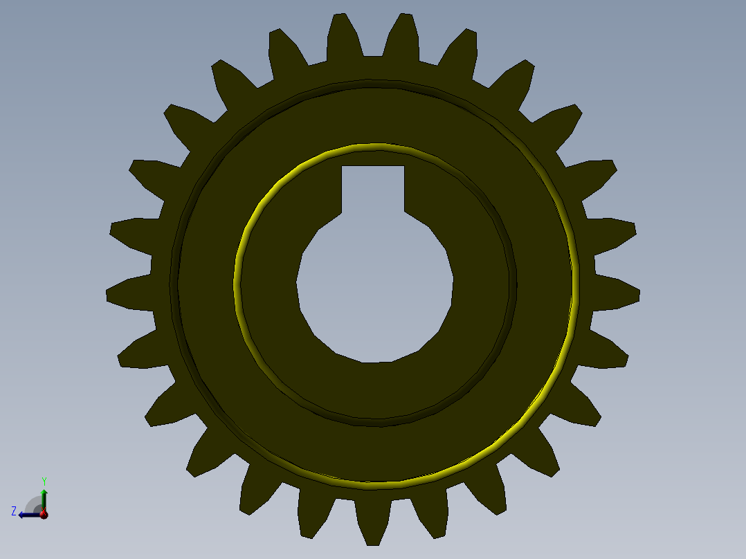 SolidWorks三维机械设计基础练习图纸及3D模型 前视图