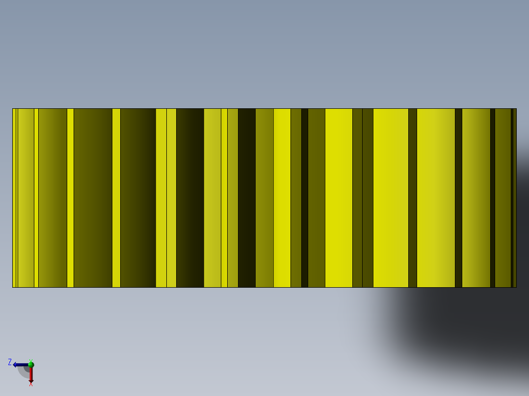 SolidWorks三维机械设计基础练习图纸及3D模型 俯视图