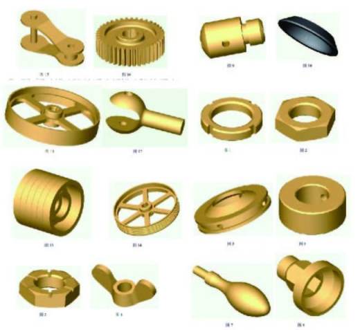 SolidWorks三维机械设计基础练习图纸及3D模型 缩略图