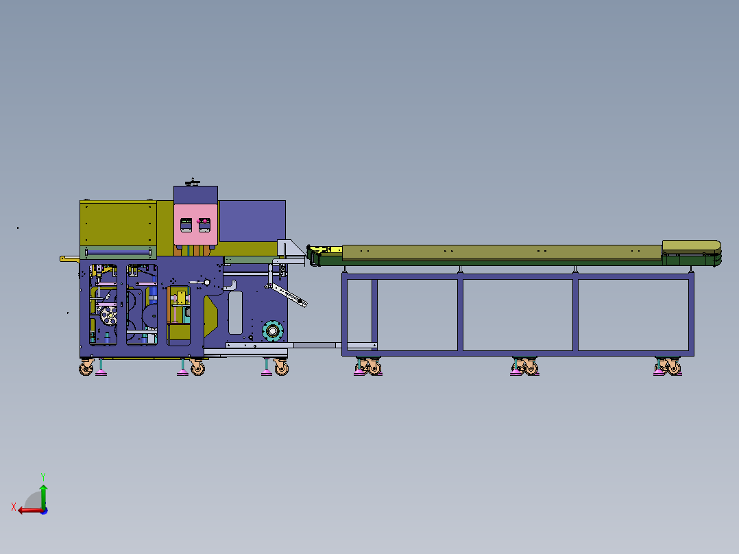 H548 枕式包装机后视图
