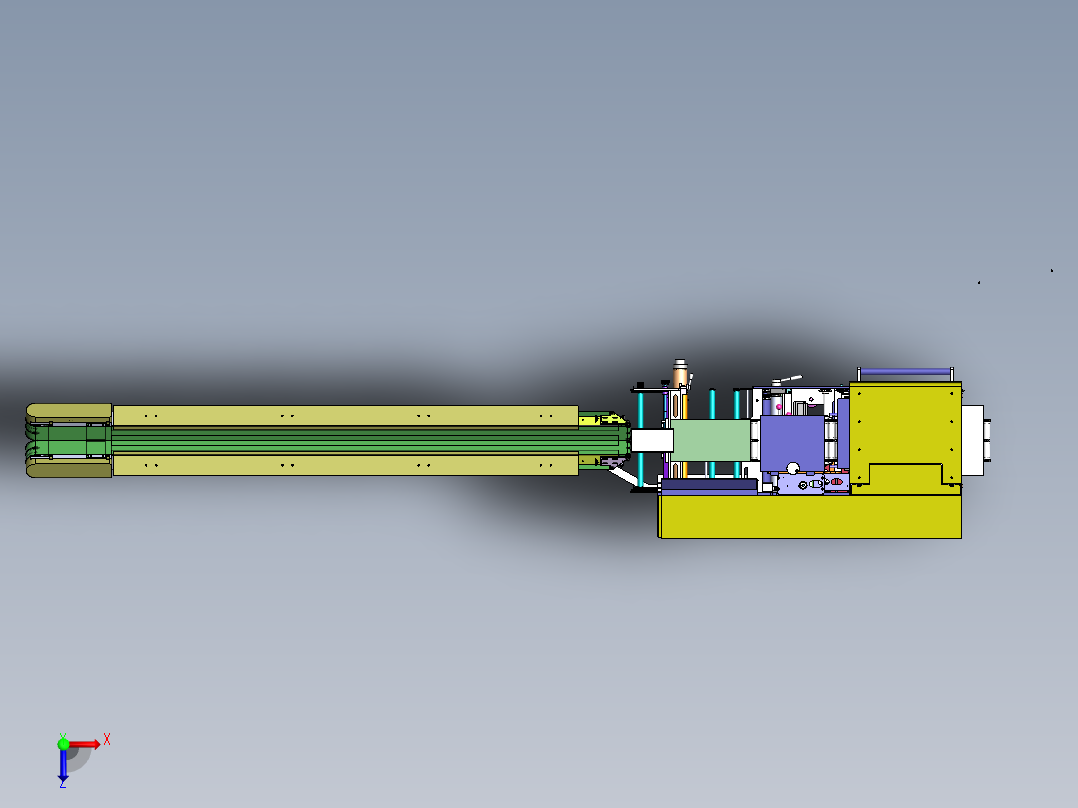 H548 枕式包装机俯视图