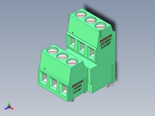 DEGSON DG500 系列 5.05.087.62mm 接线端子-DG500B-5.0-06P-14-00AH