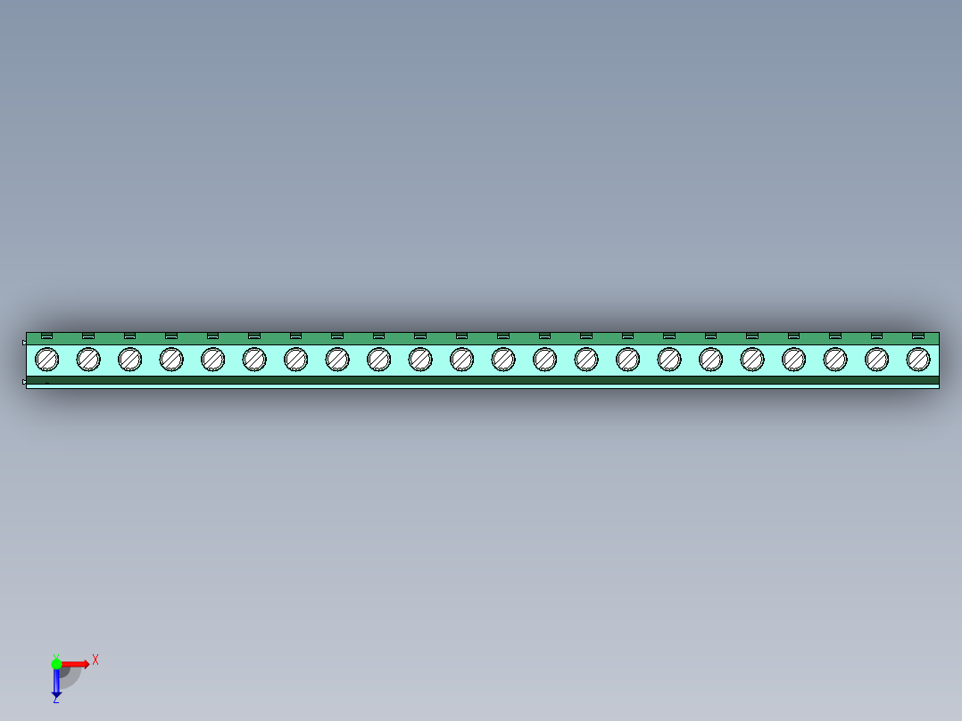 DEGSON DG128 系列 5.07.5mm 接线端子-DG128-7.5-22P-14-00AH俯视图