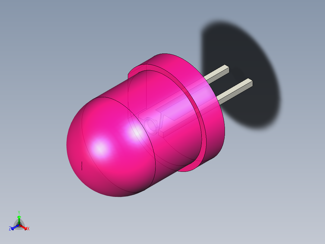 LED_Round_Rose_D8.0mm正等轴测图
