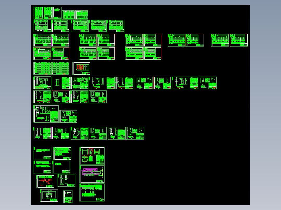 一条生产线电气全套图纸