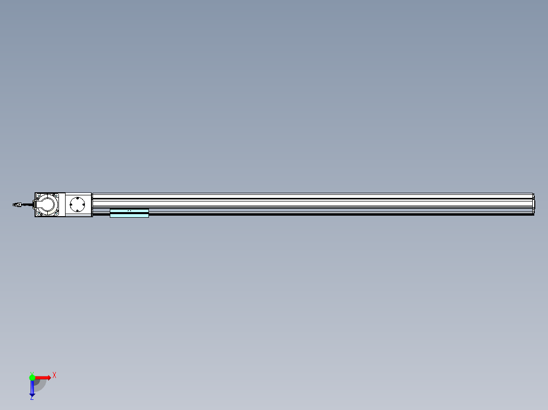 威洛博VBF同步带传动一般环境VBF14-L45-S1300-BL-ZP75-C3俯视图