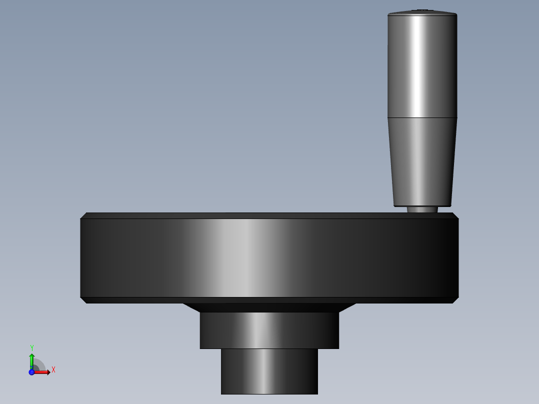 内波纹手轮 12x125前视图
