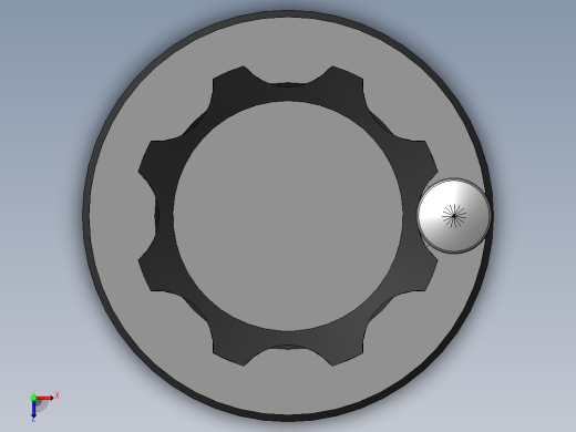 内波纹手轮 12x125俯视缩略图